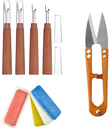 DTTUN 9 Piece Seam Ripper Thread Cutter and Tailors Chalk Handy Thread Cutter Stitch Ripper Sewing Tools