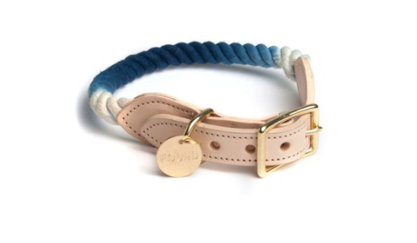 ombre rope dog collar