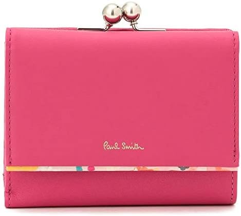 Amazon ポールスミス Paul Smith ペタルプリントトリム レザー ミニ ウォレット 本革 二つ折り財布 Pwd514 ショップバッグ付 財布