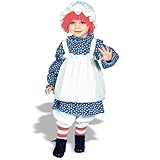 Morris Costumes Raggedy Ann Costume: Girls Toddler Size (2T-4T)