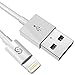 Syncwire Lightning Cable 6 Ft Super-Durable iPhone Charger Cord with 12000 Bend Lifespan for iPhone 11, XS, Max, XR, X, 8 7 6S 6 Plus, Ipad, iPod & More - White