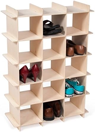 Modern Wood Shoe Storage Cubby