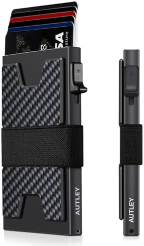 Amazon.com: JURNETECH Magnetic Carbon Fiber Slim Wallet with  9845 Magnetic Carbon Fiber Slim Wallet with Money Clip Airtag, RFID main image 1