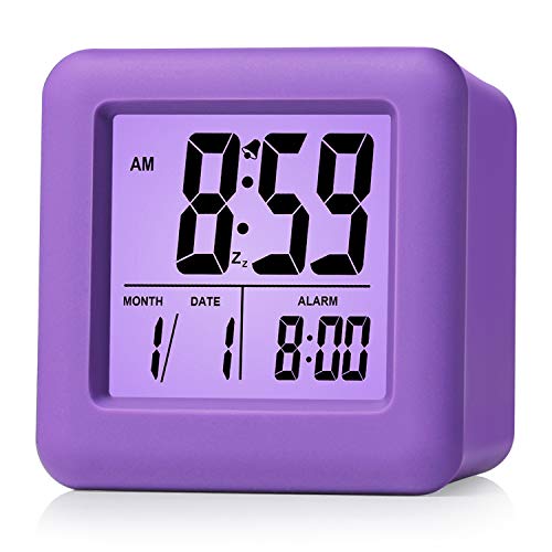Plumeet Digital Alarm Clock Kids with Snooze and Nightlight Easy