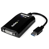 StarTech.com USB 3.0 to DVI / VGA Adapter - 2048x1152 - External Video & Graphics Card - Dual Monitor Display Adapter Cable - Supports Mac & Windows (USB32DVIPRO)