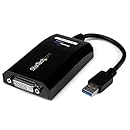 StarTech.com USB 3.0 to DVI Adapter - 2048x1152 - External Video Multi Monitor Adapter - DVI to VGA Adapter Included (USB32DVIPRO)