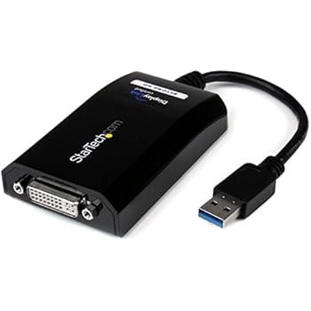 StarTech.com USB 3.0 to DVI Adapter - 2048x1152 - External Video Multi Monitor Adapter - DVI to VGA Adapter Included (USB32DVIPRO)