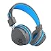 JLab Neon Bluetooth Folding On-Ear Headphones, Wireless Headphones, Blue, 30 Hour Bluetooth Playtime, Noise Isolation, 40mm Neodymium Drivers, C3 Sound (Crystal Clear Clarity)