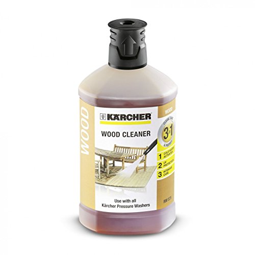 Kärcher Wood Cleaner : Karcher 6. 295-757. 0 1L Wood Cleaner 3-in-1 Plug and Clean Pressure Washer Detergent