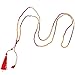 KELITCH Color Choosable Crystal Seed Beads Tassels Pendant Necklace Fashion Strand Jewelry 28