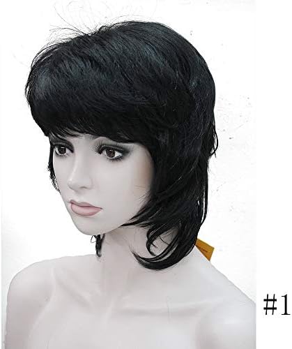 Women Synthetic Wig Short Auburn/Blonde Natural Wigs Capless Layered Hairstyles 1 6inches