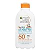 Garnier-Ambre-Solaire-Kids-Sensitive-Sand-Resistant-Sun-Cream-SPF50-High-Sun-Protection-Kids-Suncream-Lotion-SPF50-200-ml Garnier Ambre Solaire Kids Sensitive Sun Protection Lotion SPF 50+ 200ml, Very High Protection Sunscreen Against UVA…
