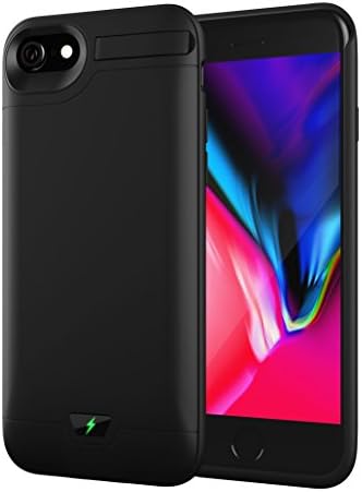 5000mAh iPhone 7/8 Battery Case, AUYOO Extended Rechargeable Backup Charging Case Protective Power Bank with Kickstand for iPhone 7(4.7Inch)-Black