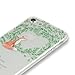 iPhone 7 Case Anti-Slip Anti-scratch Transparent Soft Ultra Thin Back Cover Durable TPU Bumper Case 4.7-inch (leaves fox)