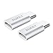 AUKEY USB C to USB 3.0 Adapter ( 2 Pack ) Aluminum Thunderbolt 3 Mini USB Type C Adapter for MacBook Pro 2017/2016, Google Chromebook Pixelbook, Samsung Galaxy S9 S8 Note8, Google Pixel 2/2XL
