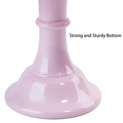 11" Round Cake Stand Melamine Dessert Cupcake Display Stand (Light Pink)