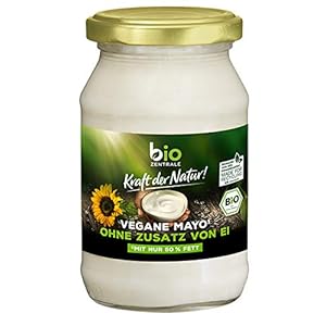 biozentrale Mayo Vegan | Mayo & vegane Mayo | Ideal zu Pommes oder als veganer Brotaufstrich | Mayo ohne Ei, 3 x 250 ml