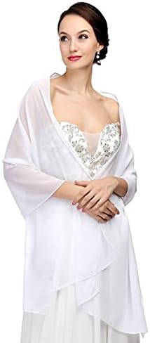 RLDRESS Womens Chiffon Bridal Evening Soft Wrap Scarf Shawl
