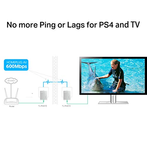 TP-Link-TL-PA4010KIT-Adaptadores-por-Linea-Electrica-AV-600-Mbps-PLC-Extensor-Repetidores-Amplificador-2-Puertos-Peliculas-TV-Plug-Play-compatible
