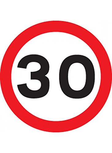 Caledonia Signs 56570 30 Mph Class RA1 Sign, 600 mm Dia – BigaMart