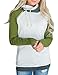 Vemper Women's funnel neck Raglan Sleeve Double hooded Sweatshirt Pullover with Pockets