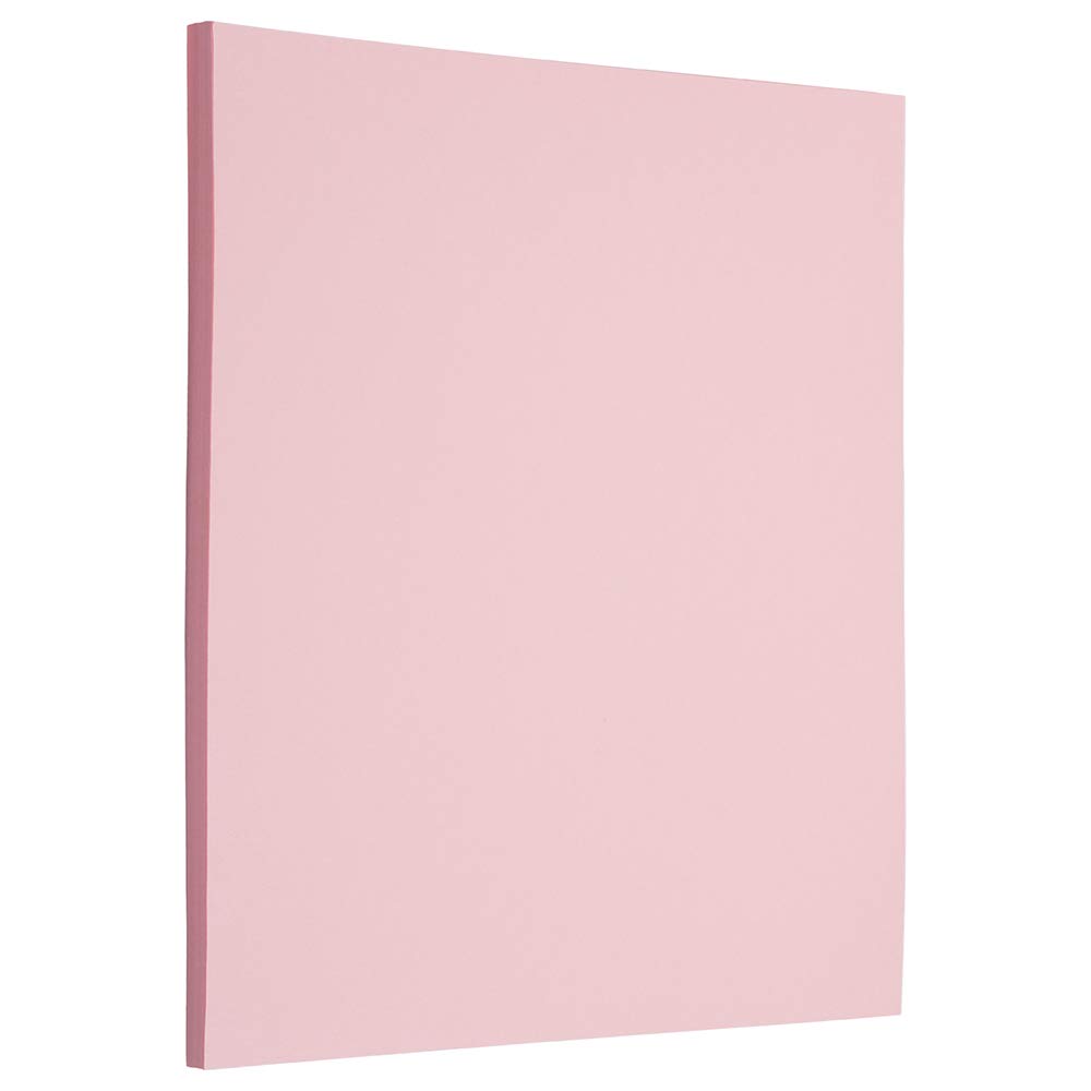 JAM PAPER Matte Paper - 215.9 x 279.4 mm - 105gsm - Baby Pink - 50 Sheets/Pack