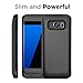 PowerBear Samsung Galaxy S7 Edge Battery Case [5,000 mAh] High Capacity External Battery Charger for The Galaxy S7 Edge - Black and Screen Protector Included