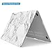 IBENZER MacBook Air 13 Inch Case, Soft Touch Hard Case Shell Cover for Apple MacBook Air 13 A1369 1466, White Marble, MMA1301WHMB+1