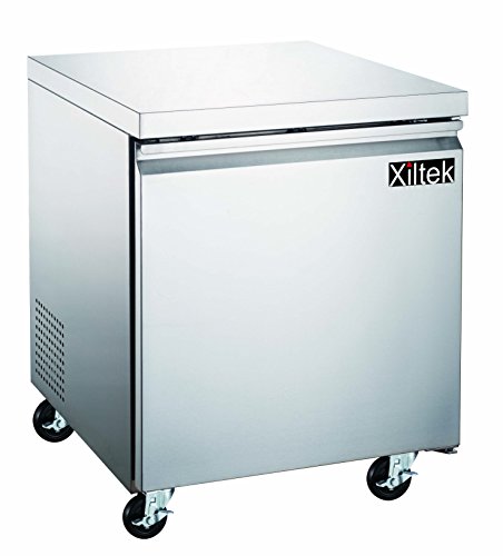 New Xiltek 27â€³ One Door Stainless Steel Commercial Under counter Freezer