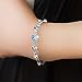 Jing Chow Women Love Heart Shaped Swaroski Elements Crystal Tennis Bracelet, 6.5