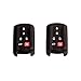 Deal Fontic Smart Key Cover Dobrev 6 Buttons Rubber Key Fob Cover Case Protector Skin Jacket Keyless Entry for Toyota Sienna 2011-2017 -Black 2PCS