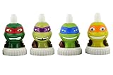 good2grow spill-proof bottle toppers 4-pack, TMNT- Raph, Donnie, Leo & Mikey