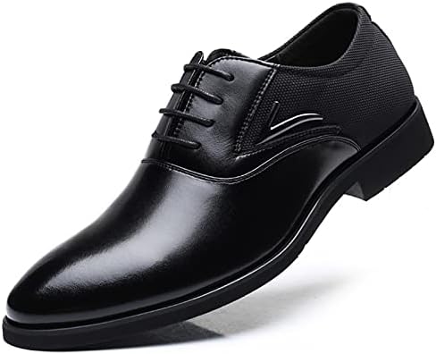 ESOUT mens oxford shoes Formal Oxford Shoes For Men Lace Up Round