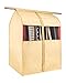 Tsing Garment Covers Fabric Hanging Clothes Storage Bag Large Organizer Garment Bags -Beige -M- 32''W 23''D 35''H