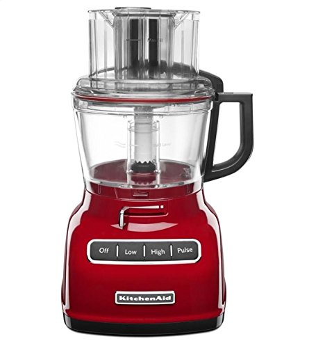 KitchenAid 9-Cup Wide Mouth Food Processor RKFP0930er Large Exact Slice Red (Certified Refurbished)