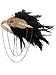 Vijiv Black Gold Headpiece Vintage 1920s Headband Flapper Great Gatsby