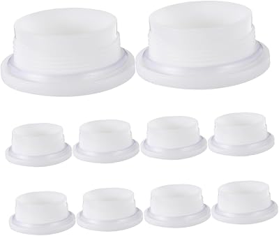 VILLFUL 10Pcs Plastic Drum Bung Caps for 200L Barrels - Leak-Proof Seal