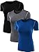Neleus Women's 3 Pack Compression Workout Athletic Shirt