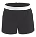 Soffe Girls' Authentic Cheer Short, Black, Small (1-Pack)