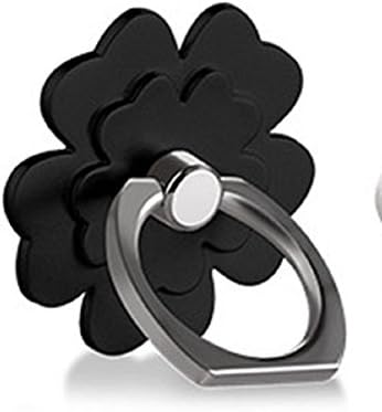 BLACK 360 Degree Light Finger Ring Mobile Phone Smartphone telephone hand Stand Holder desk car Pop socket Universal Metal