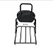 XKH- Black Detachable Backrest Sissy Bar with Luggage Rack Compatible with Harley Davidson Touring 2009-2016 Electra Glide Road Glide Road King Street Glide [B01LMV1SSI]