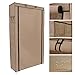SONGMICS 10 Tiers Shoe Rack with Dustproof Cover Closet Shoe Storage Cabinet Organizer Mocha URXJ36K