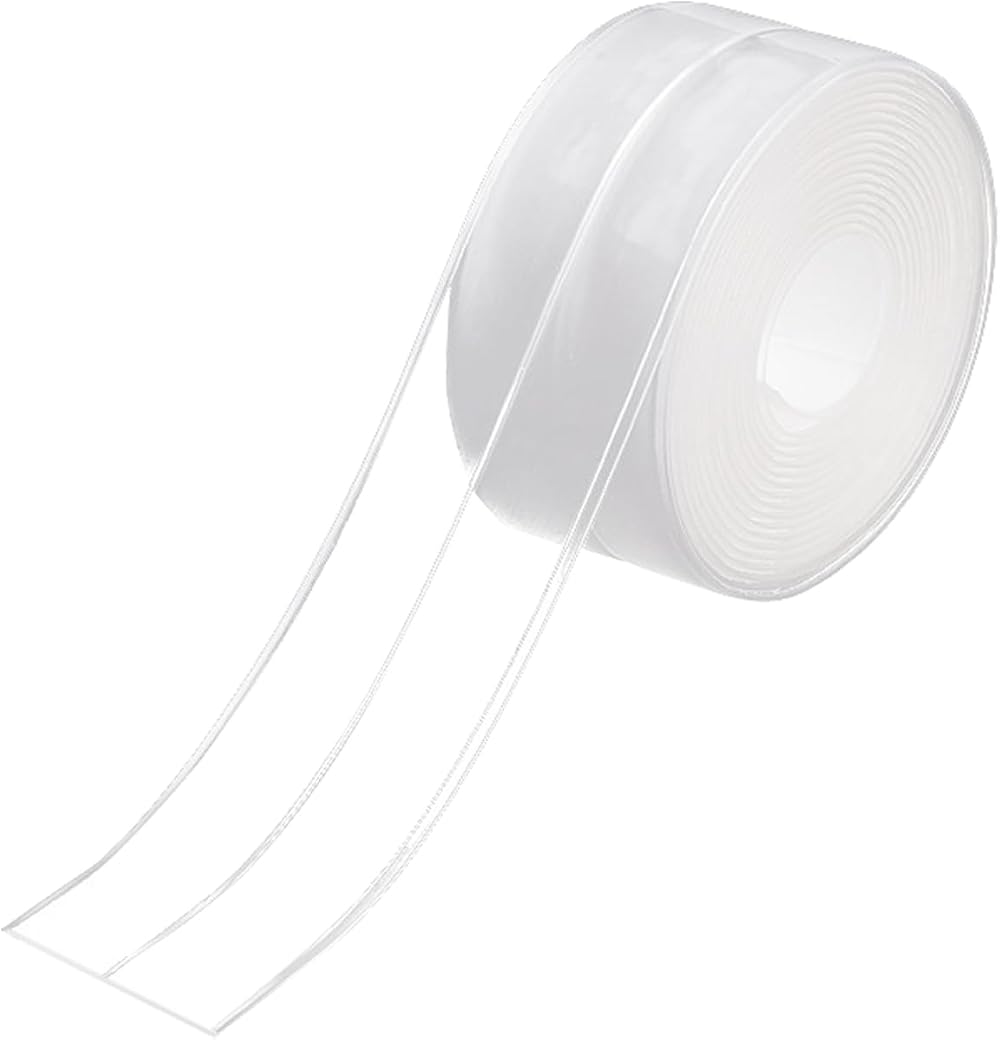 Ruzos Rusoz Bathroom Sealant Tape Clear 38mmx3.2m Waterproof Anti-Mould