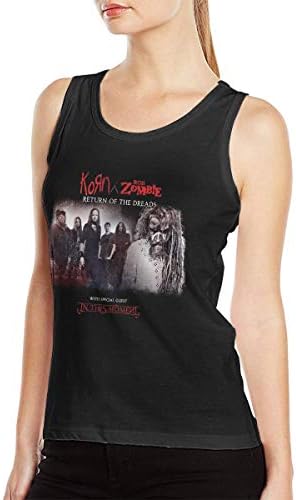 Nathalie R Salmeron Rob Zombie Korn Return of The Dreads 2016 Womans Summer Sleeveless Casual Tank Tops Black