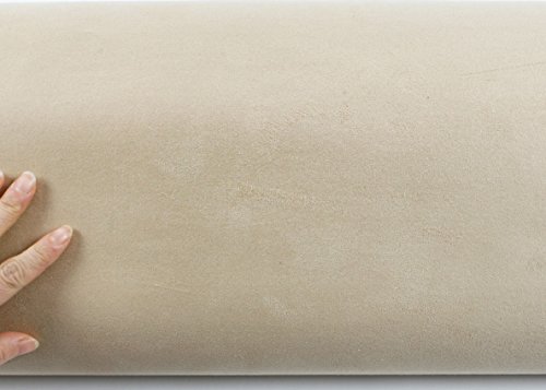 Magic-fix Peel & Stick Suede Look Pre-Pasted Fabric Shelf Liner Adhesive-Backed Suede Wall Paper (Beige : 19.68 inch X 57.08 inch) - Thumbnail 2