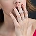 BERRICLE Sterling Silver Wedding Rings Pave Set Round Cut Cubic Zirconia CZ Eternity Ring for Women, Rhodium Plated Size 4-10