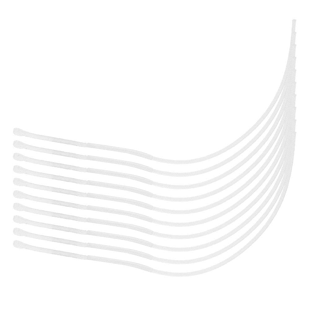 Bnineteenteam 10Pcs 30LB/50LB Fly Fishing Line Leader Loop Connectors for Fly Fishing Tackle Accessory (White 50Lb) Fishing Line Fishing Supplies