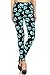 Leggings Depot High Waisted Camouflage & Multiple Print Leggings for Women-Full Length-R805, Blue Paws, One Size