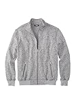 Kingsize Men's Big & Tall Fleece Zip-Up Jacket