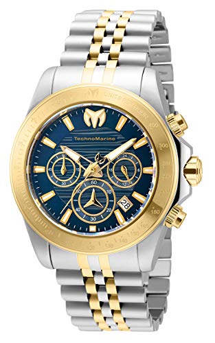 Technomarine-Mens-Manta-Ray-Quartz-Watch-with-Stainless-Steel-Strap-Gold-22-Model-TM-219021